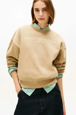 Tommy Hilfiger Sweatshirts & Hoodies>Sweatshirt Corp Logo Mdrn Driftwood taupe