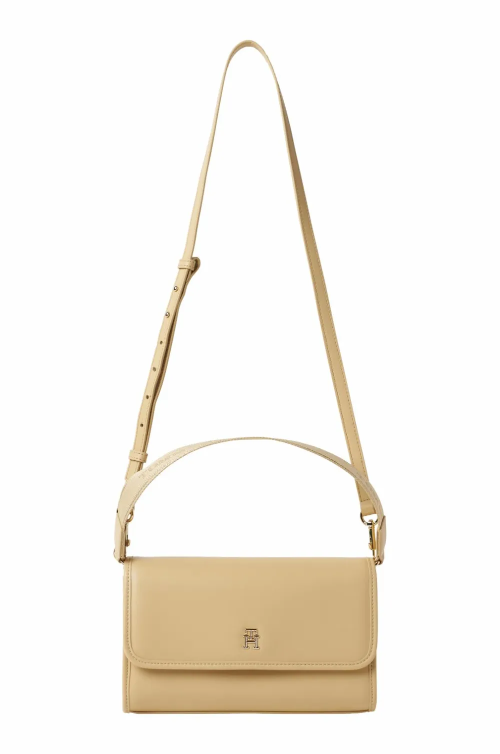 Tommy Hilfiger Tasker>Taske TH Monotype Shoulder Bag Harvest wheat