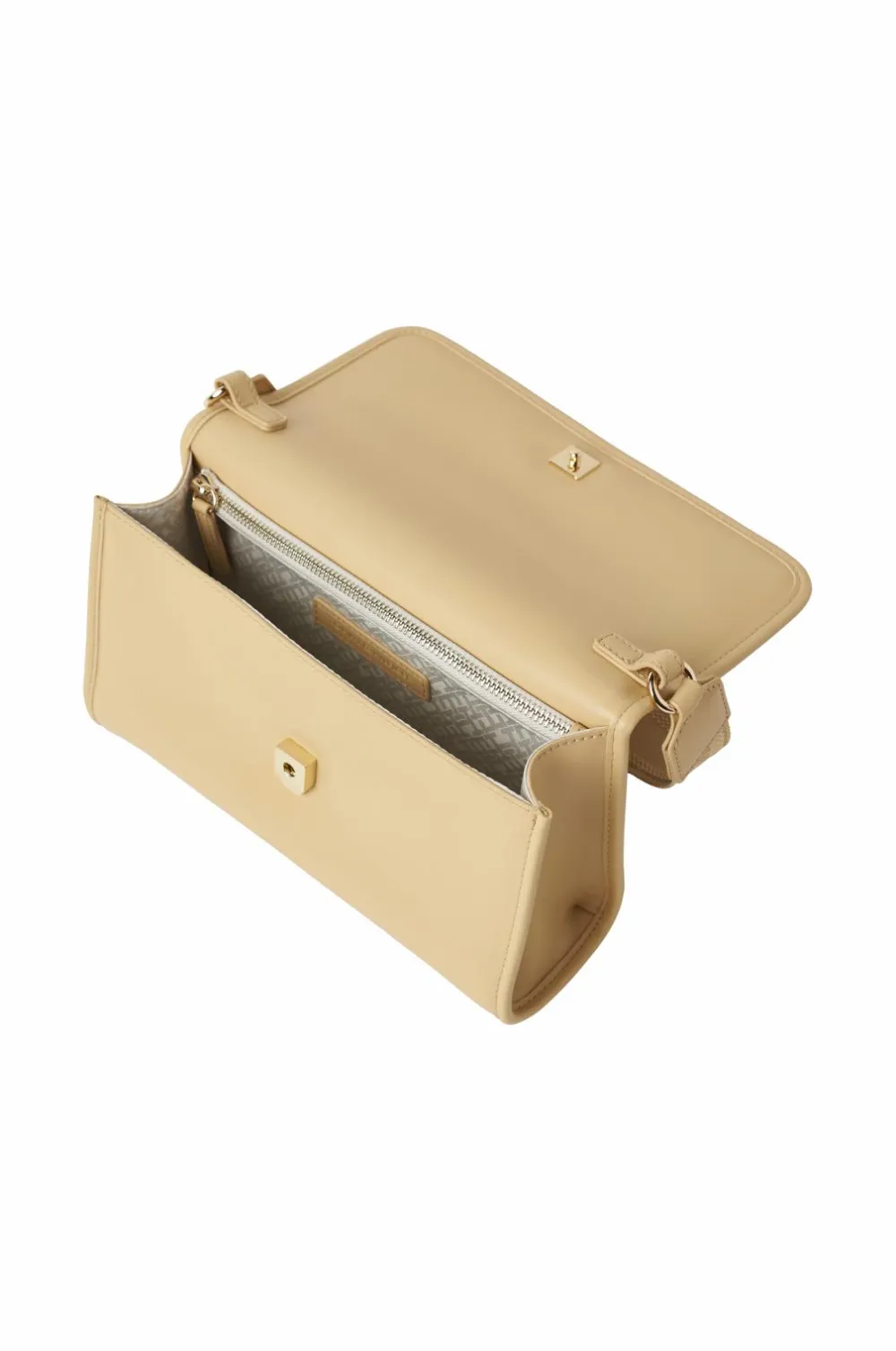 Tommy Hilfiger Tasker>Taske TH Monotype Shoulder Bag Harvest wheat