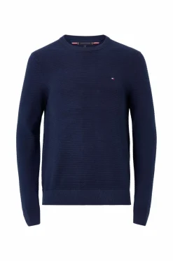 Tommy Hilfiger Trøje Seasonal Structure Cneck Dark night navy Discount