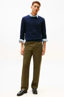 Tommy Hilfiger Trøje Seasonal Structure Cneck Dark night navy Discount