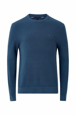 Tommy Hilfiger Trøje Essential Structure Crew Neck Aegean sea New