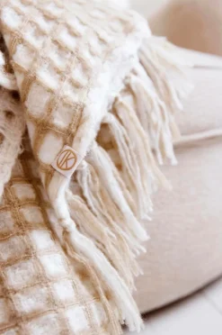 Tone Kroken Plaid Clemence Beige Discount