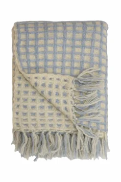 Tone Kroken Tæpper & Plaider>Plaid Clemence Lyseblå