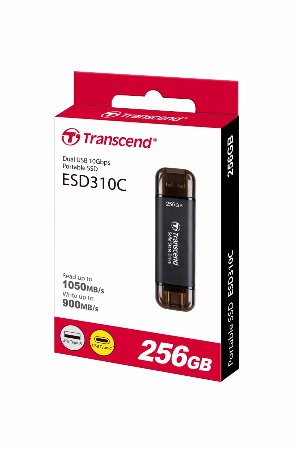 Transcend Computertilbehør>SSD Bærbar ESD310C - 256 GB No color