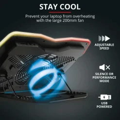 Trust GXT 1126 Aura Laptop Cooling Stand Discount