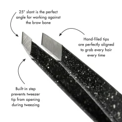 Tweezerman Slant Tweezer Sparkling Black Anniversary Retail No color