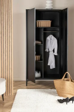 Venture Home Garderobeskab Piring Sort mat sort Hot