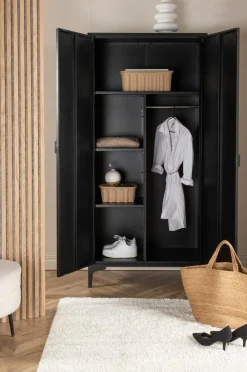 Venture Home Garderobeskab Piring Sort mat sort Hot