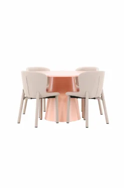 Venture Home Spisegrupper>Spisebord Lanzo med Astoria-stol Beige