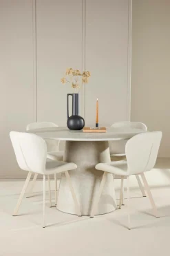 Venture Home Spisebord Lanzo med Lilja-stol Beige Outlet