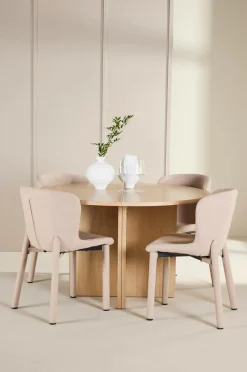 Venture Home Spisebord Strada med Astoria-stol Beige