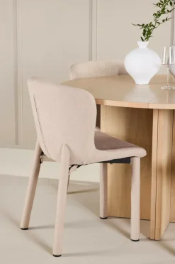 Venture Home Spisebord Strada med Astoria-stol Beige