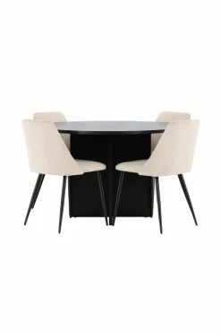 Venture Home Spisebord Strada med stol Night Beige Outlet