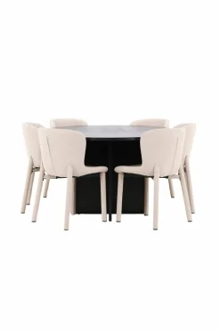 Venture Home Spisegrupper>Spisebord Strada med Astoria-stol Beige