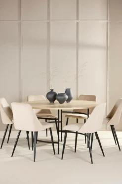 Venture Home Spisebord Copenhagen med stol Night Beige