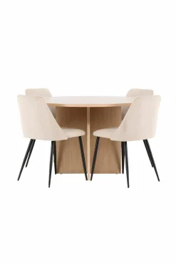 Venture Home Spisegrupper>Spisebord Strada med stol Night Beige