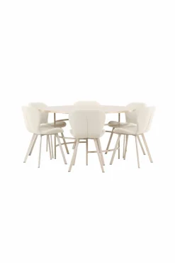 Venture Home Spisebord Copenhagen med Lilja-stol Beige Online