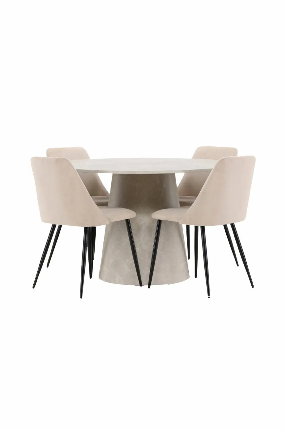 Venture Home Spisebord Lanzo med stol Night Beige New