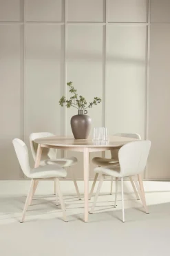 Venture Home Spisebord Flora med Lilja-stol Beige New