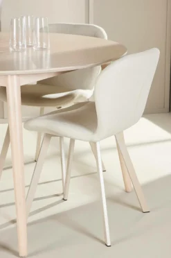 Venture Home Spisebord Flora med Lilja-stol Beige New