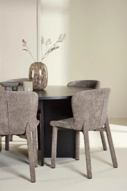 Venture Home Spisebord Strada med Astoria-stol Brun Hot