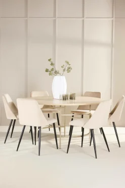 Venture Home Spisebord Copenhagen med stol Night Beige Online