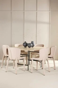 Venture Home Spisebord Copenhagen med Astoria-stol Beige Discount