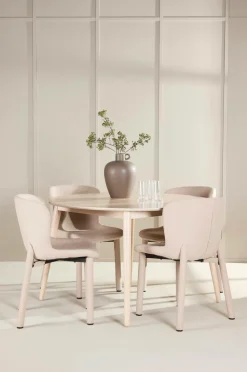 Venture Home Spisebord Flora med Astoria-stol Beige Sale