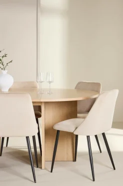 Venture Home Spisebord Strada med stol Night Beige Sale