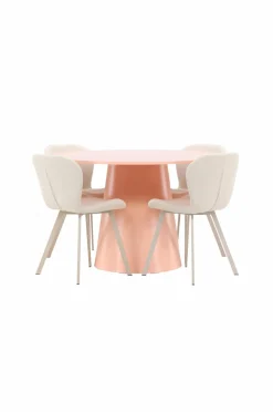 Venture Home Spisebord Lanzo med Lilja-stol Beige Discount