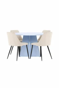 Venture Home Spisebord Bootcut med stol Night Beige Discount