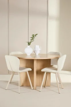 Venture Home Spisebord Strada med Lilja-stol Beige Clearance