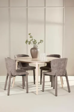 Venture Home Spisebord Flora med Astoria-stol Brun New