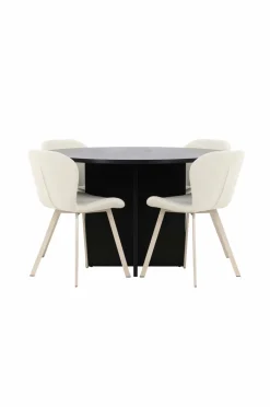 Venture Home Spisegrupper>Spisebord Strada med Lilja-stol Beige