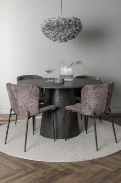 Venture Home Spisegrupper>Spisegruppe Lanzo med 4 stole Modesto Black, brun