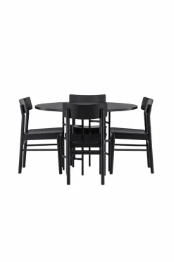 Venture Home Spisegrupper>Spisegruppe Copenhagen og stolene Montros Sort
