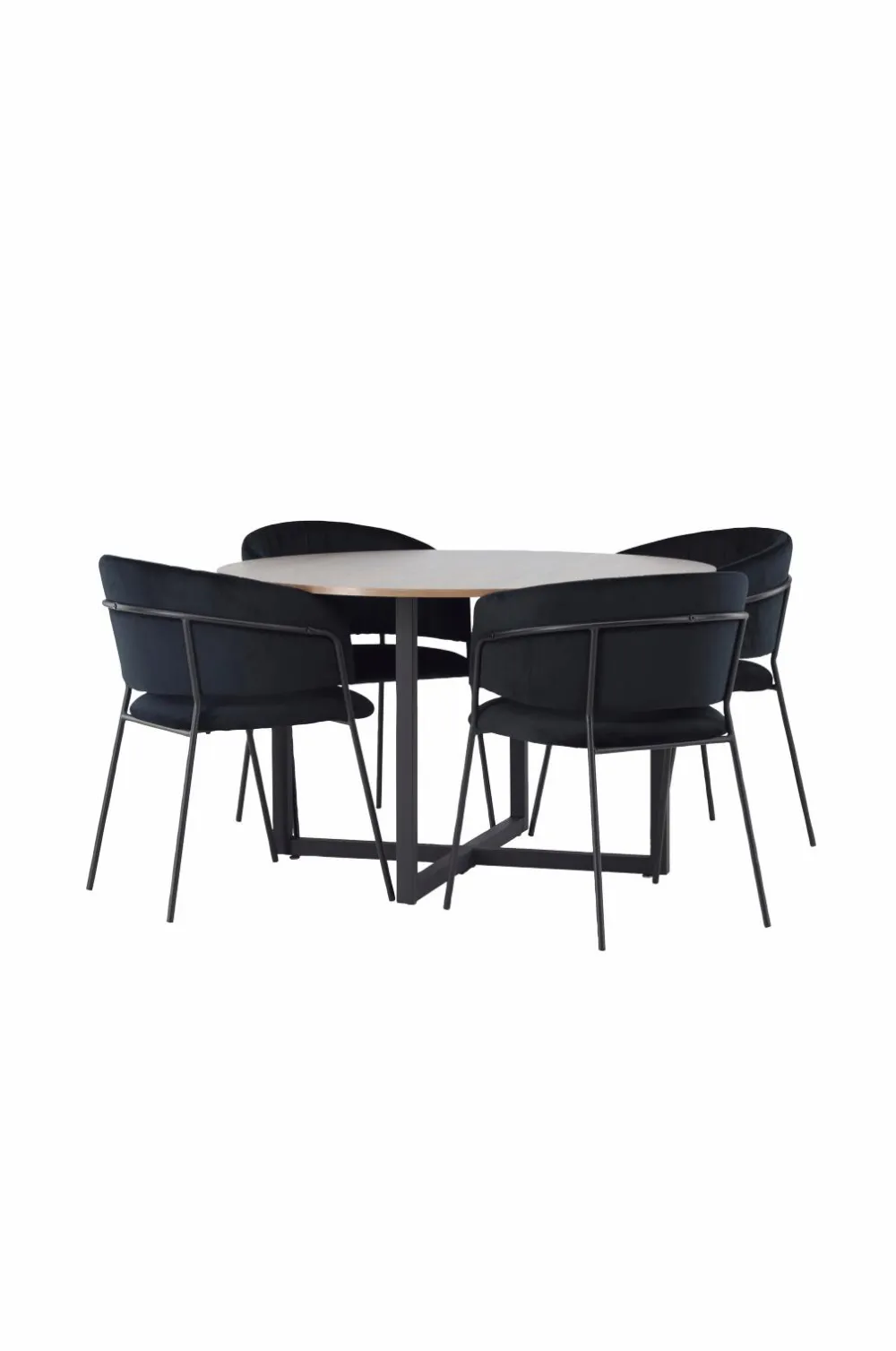 Venture Home Spisegrupper>Spisegruppe Durango med 4 stk. stole Selma Black