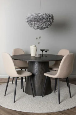 Venture Home Spisegrupper>Spisegruppe Lanzo med 4 stole Polar Black