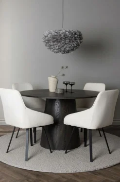 Venture Home Spisegrupper>Spisegruppe Lanzo med 4 stole Rosie Black, Beige