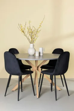 Venture Home Spisegrupper>Spisegruppe Piazza og stolene Polar Sort