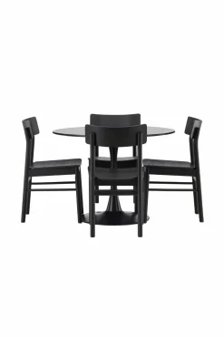 Venture Home Spisegruppe Glade og stolene Montros Sort Best