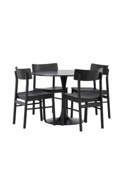 Venture Home Spisegruppe Glade og stolene Montros Sort Best