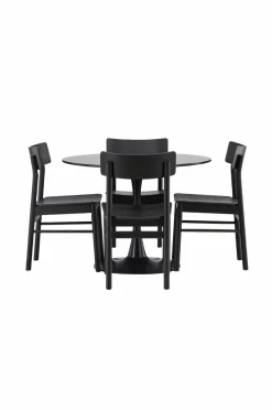 Venture Home Spisegruppe Glade og stolene Montros Sort Best