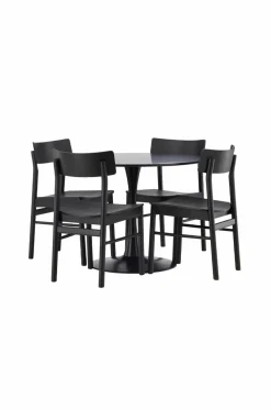 Venture Home Spisegruppe Glade og stolene Montros Sort Best