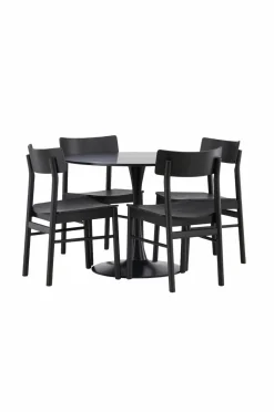 Venture Home Spisegruppe Glade og stolene Montros Sort Best