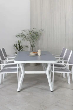 Venture Home Spisegrupper>Spisegruppe Virya med 6 stole Copacabana White
