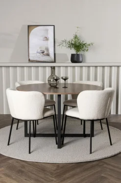 Venture Home Spisegrupper>Spisegruppe Durango med 4 stk. stole Edina White