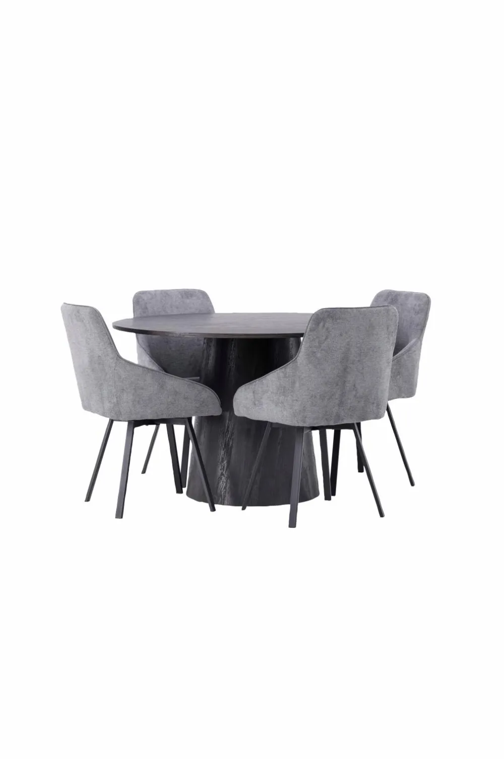 Venture Home Spisegrupper>Spisegruppe Lanzo med 4 stole Rosie Black, dark grey