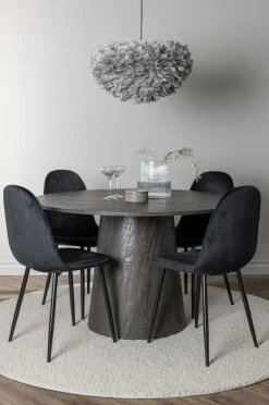 Venture Home Spisegrupper>Spisegruppe Lanzo med 4 stole Polar Black